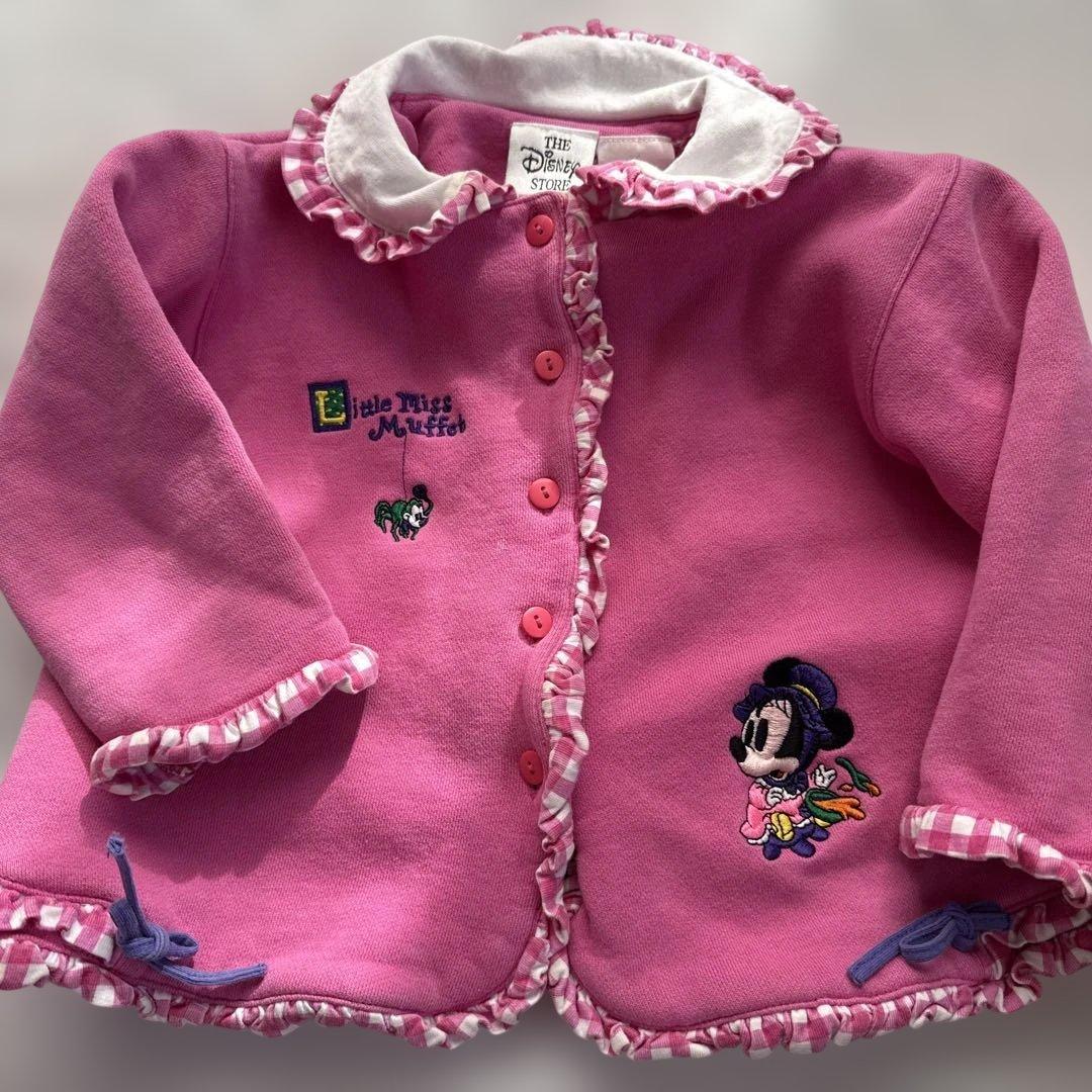 ミニー・マウス カーディガンとオーバーオールセット