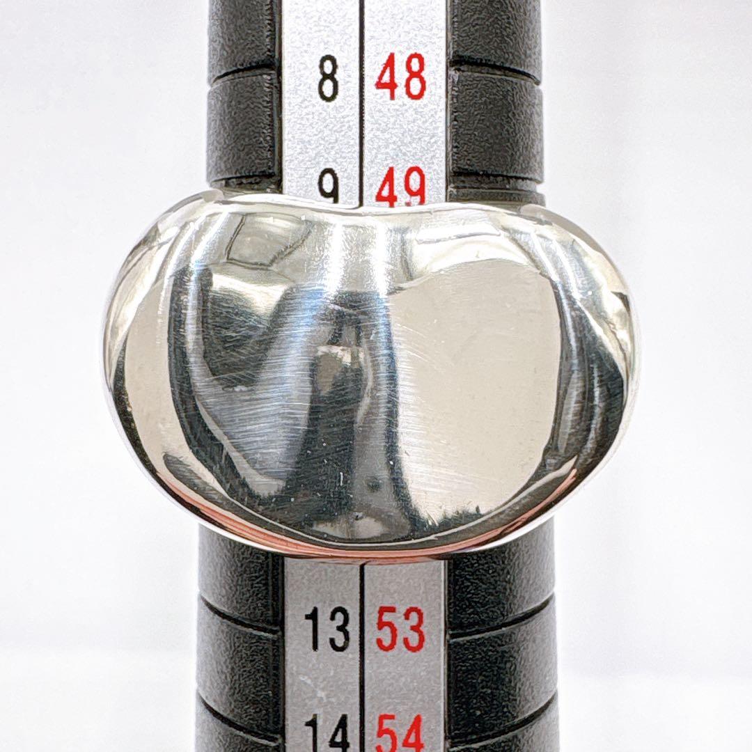 極美品 オールドティファニー ビーン ラージ リング 10.5号 シルバー925