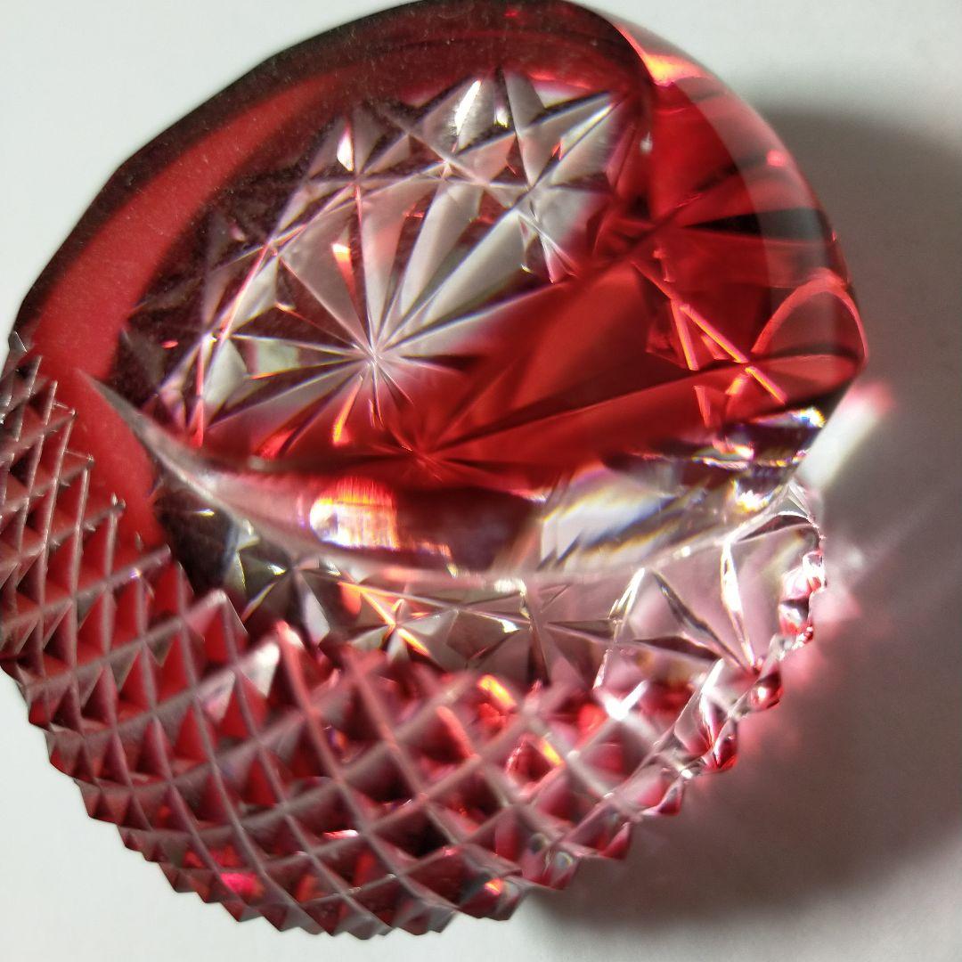 島津 薩摩切子 薩摩の雫 ペーパーウエイト