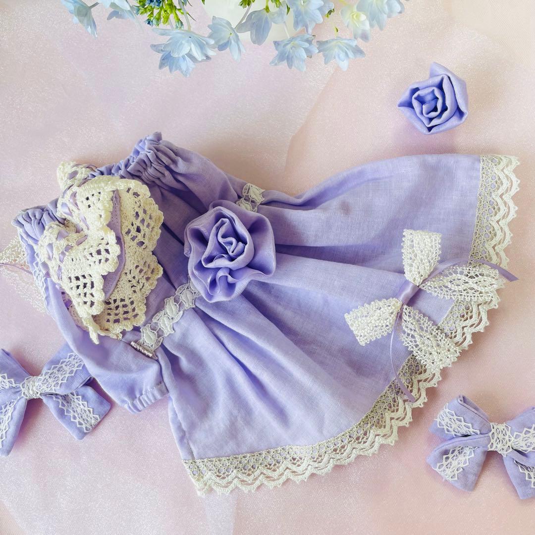 ライラックのワンピース オーダーページ 犬服 ハンドメイド ∞TuTu