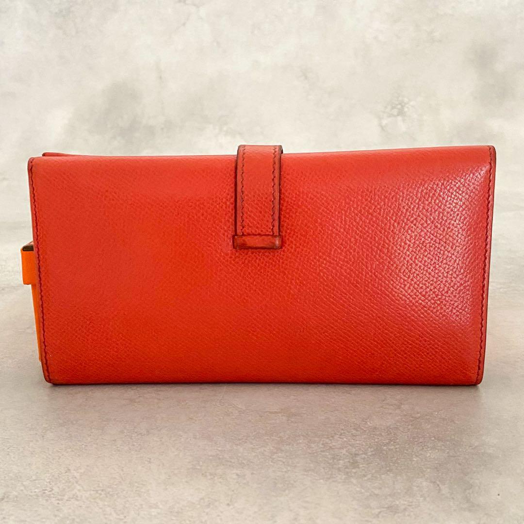 HERMES エルメス ベアン クシュベル シルバー金具 □C刻印 三つ折り財布