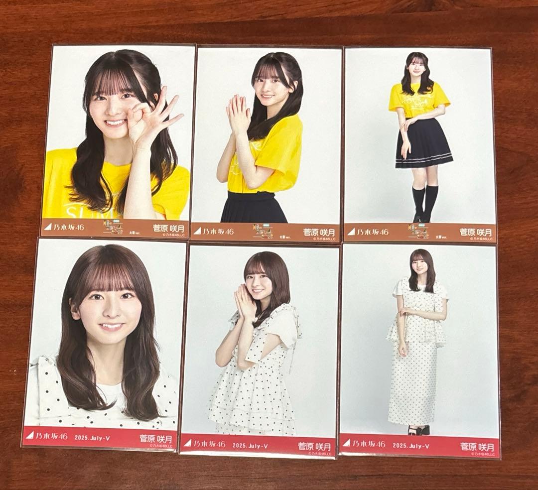 乃木坂46 菅原咲月 大阪ライブt,ドット 生写真 コンプ