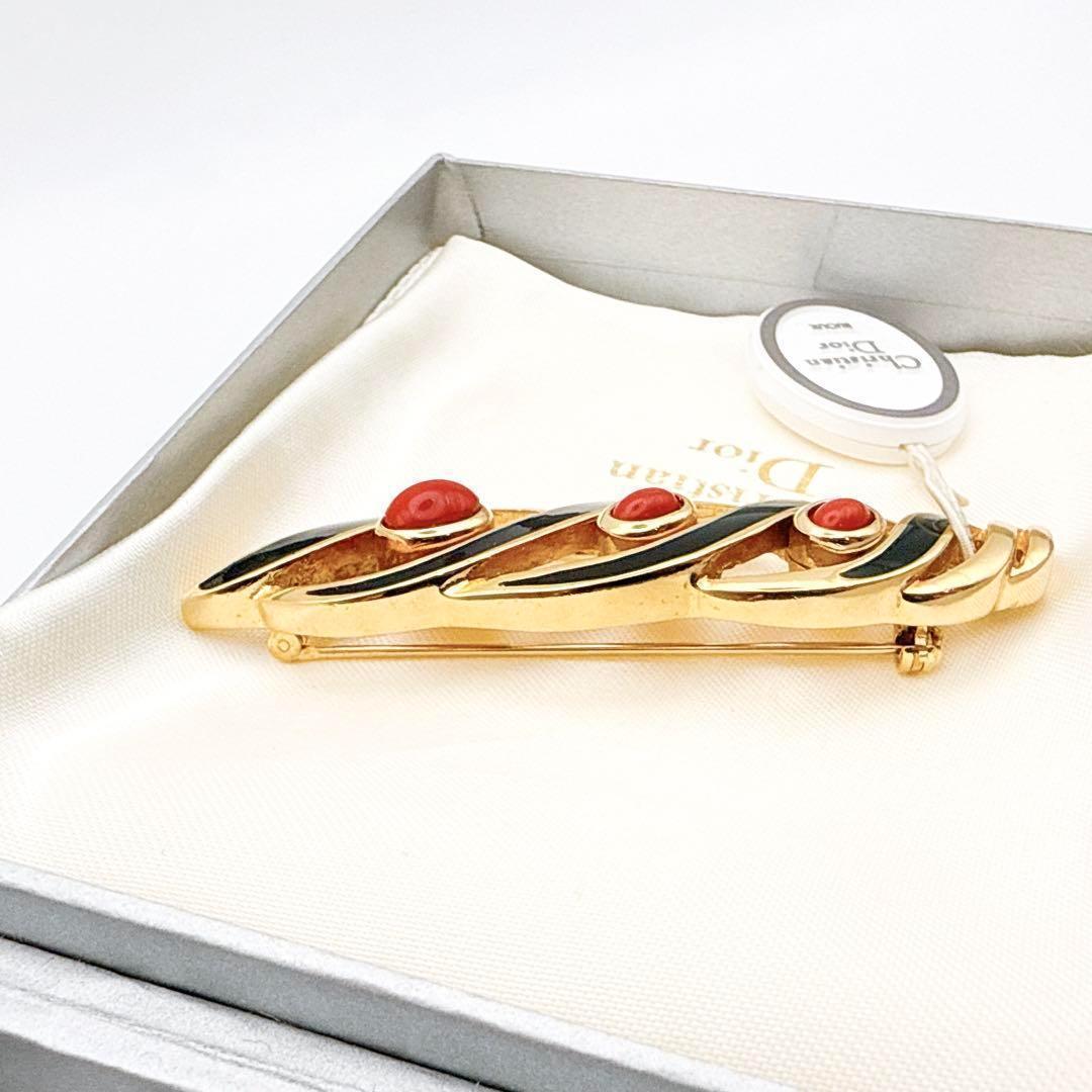 2323 保存箱付きGermany製✨DiorブローチCDロゴ希少刻印