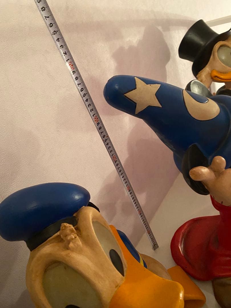 アンティークミッキーマウスドナルドスクルージおじさんオブジェ