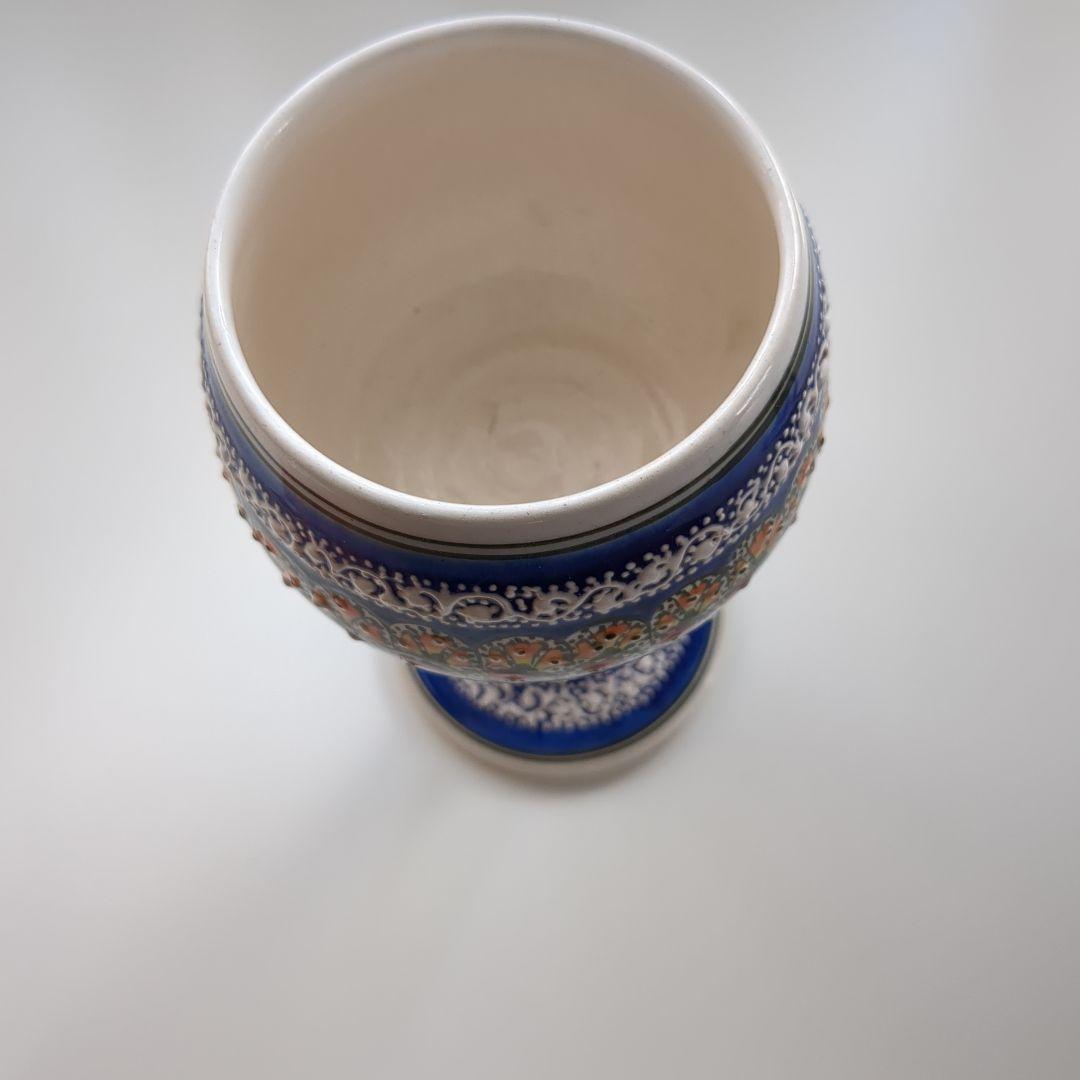 トルコ【カッパドキア】 陶器デキャンタとワイングラスセット