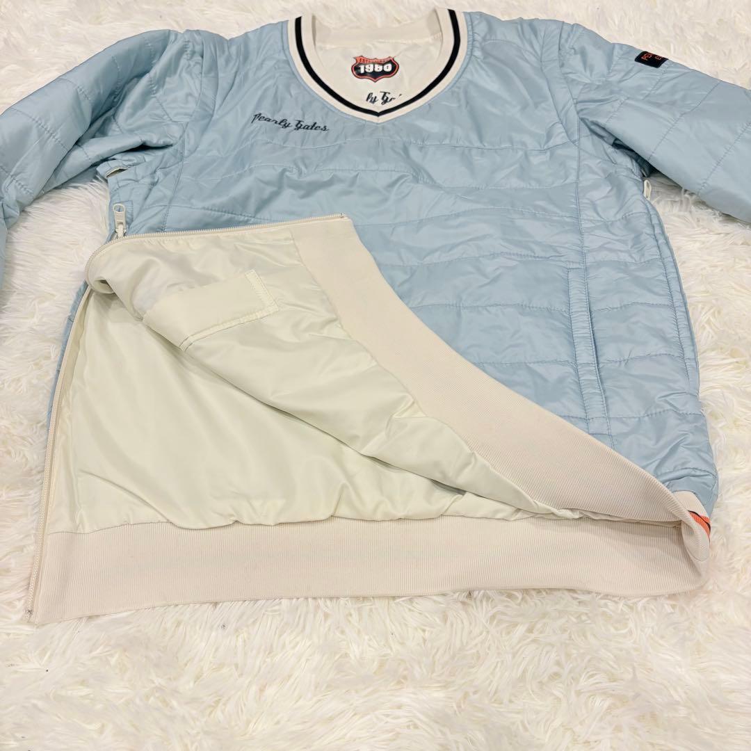 美品　パーリーゲイツ　4WAY　中綿　スニード　リバーシブル　ベスト ホワイト