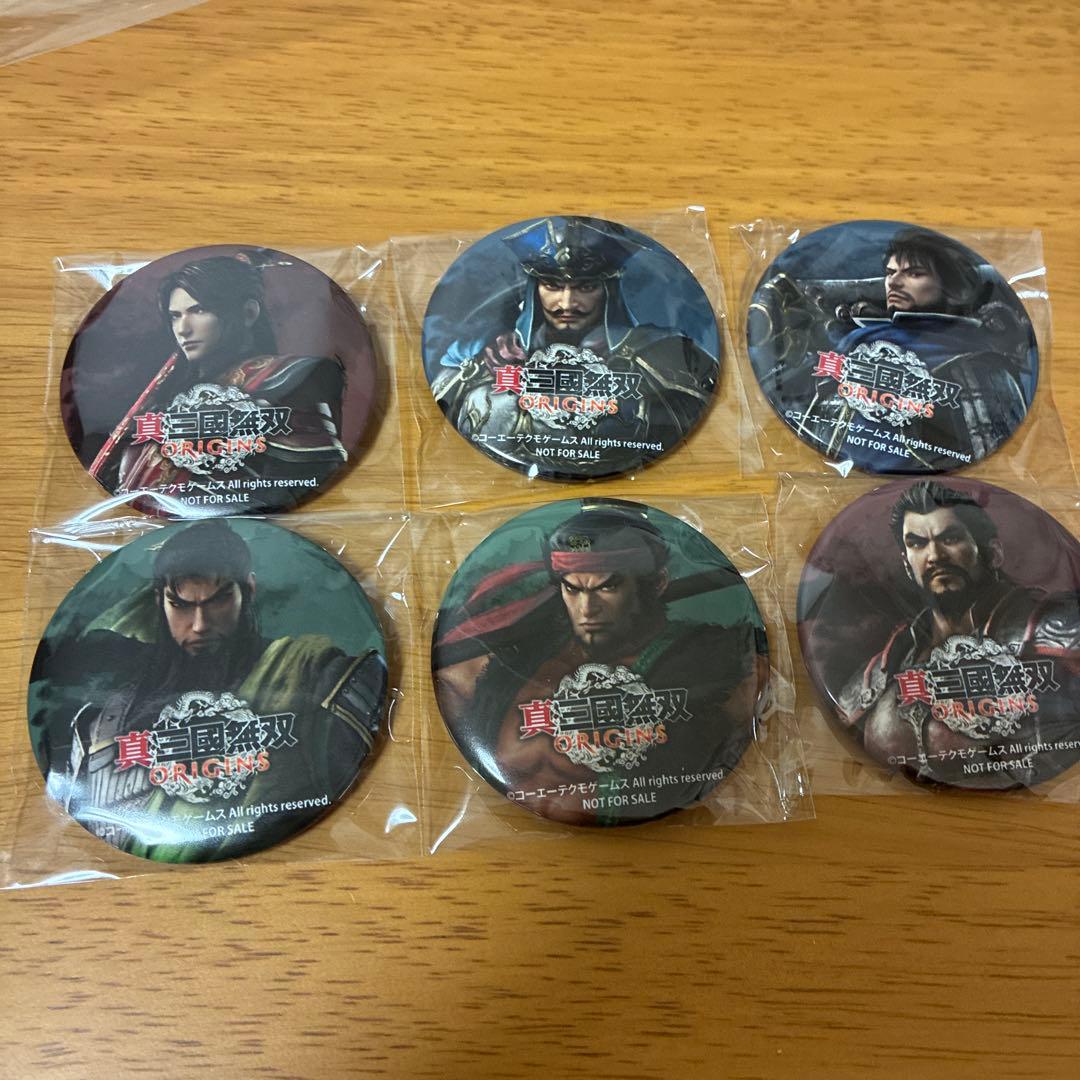 真・三國無双ORIGINS びっく宝島 特典缶バッジ6種 - メルカリ