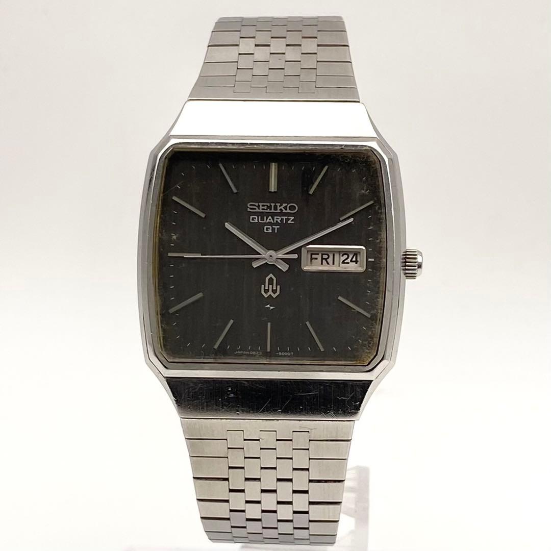 【稼動品】SEIKO デイデイト スクエア クォーツ 腕時計 0823-5000
