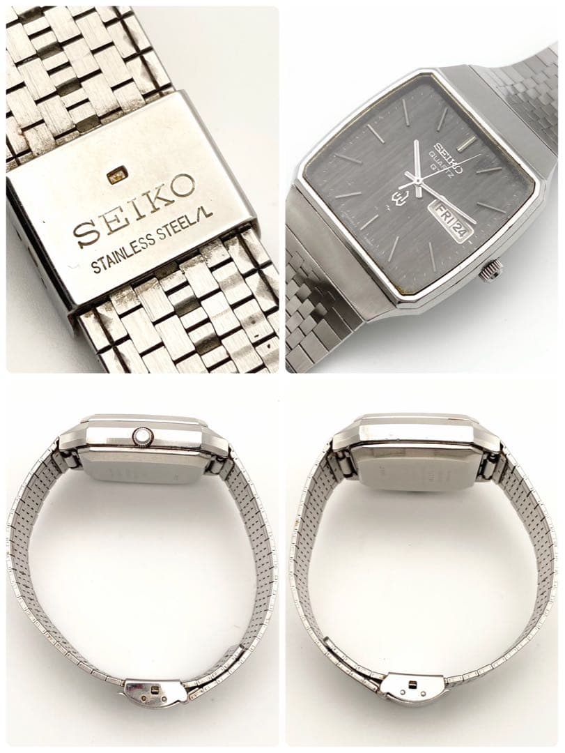【稼動品】SEIKO デイデイト スクエア クォーツ 腕時計 0823-5000