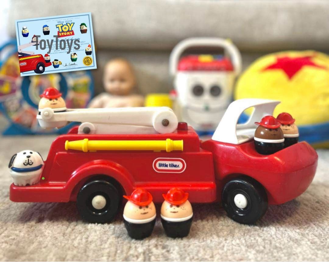 リトルタイクス トドルトッツ 消防士 消防車 ヴィンテージ トイストーリー