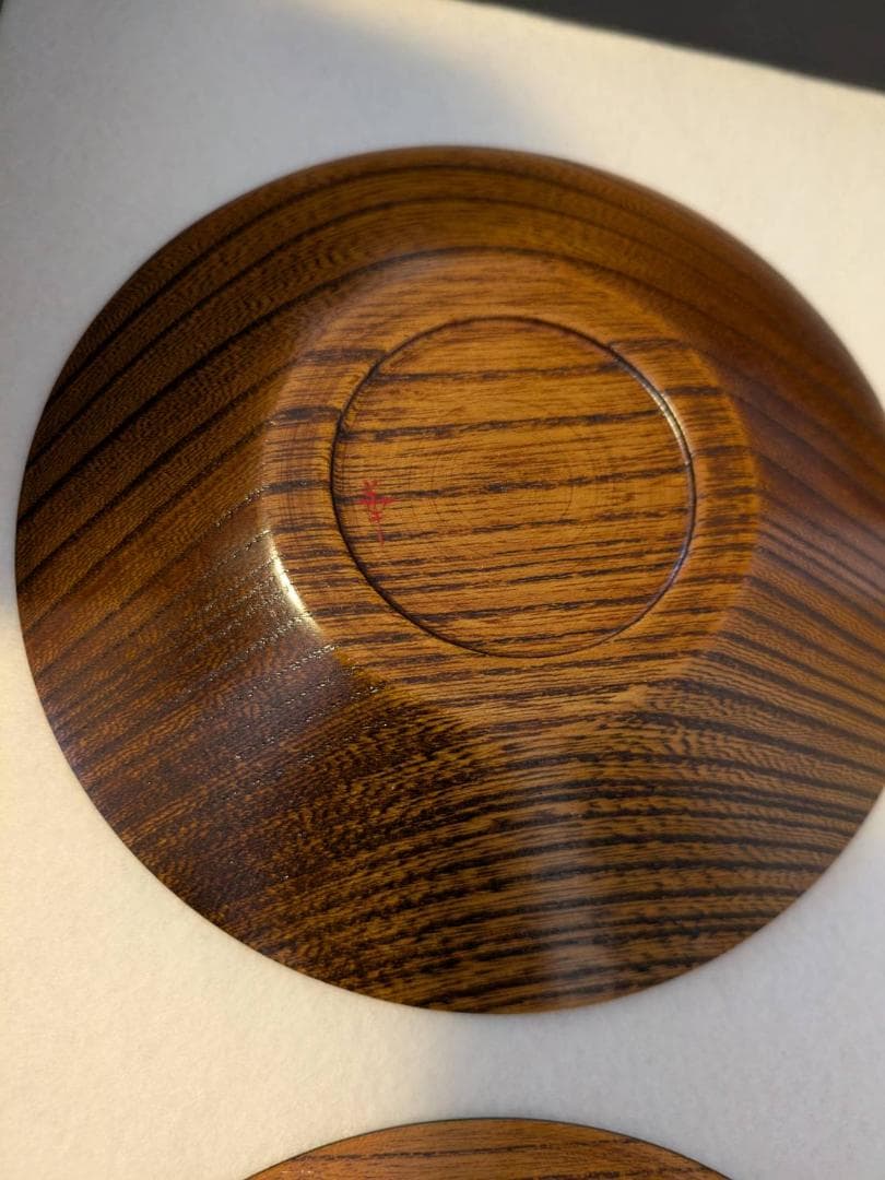 吉田華正作 漆器 蒔絵 銘々皿 ブルームーン 新品2箱4枚セット