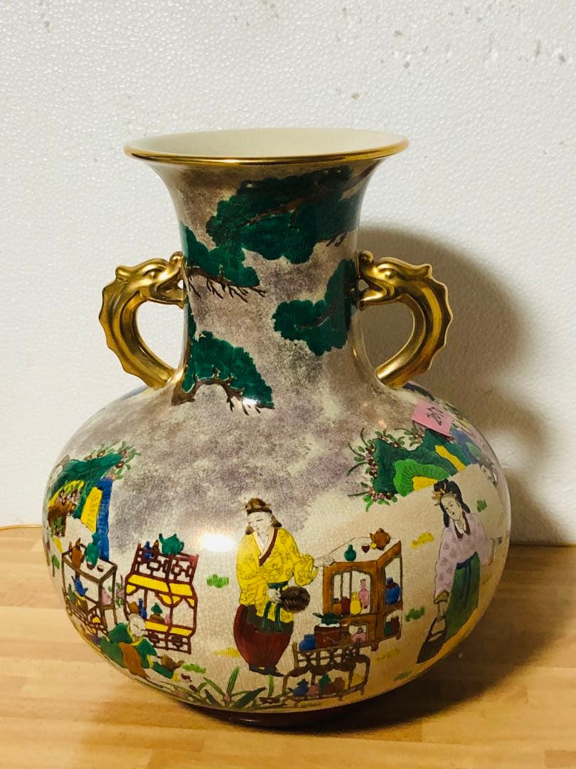 九谷焼 花瓶 巨大