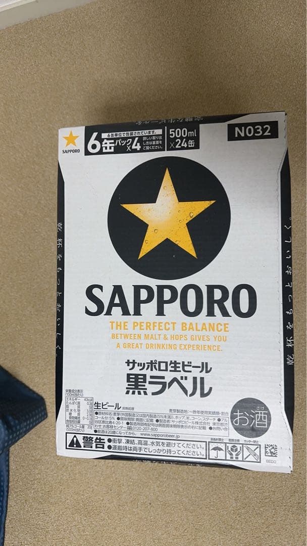 SAPPORO 黒ラベル 500ml缶 24本入り×2ケース M14 サッポロ（SAPPORO