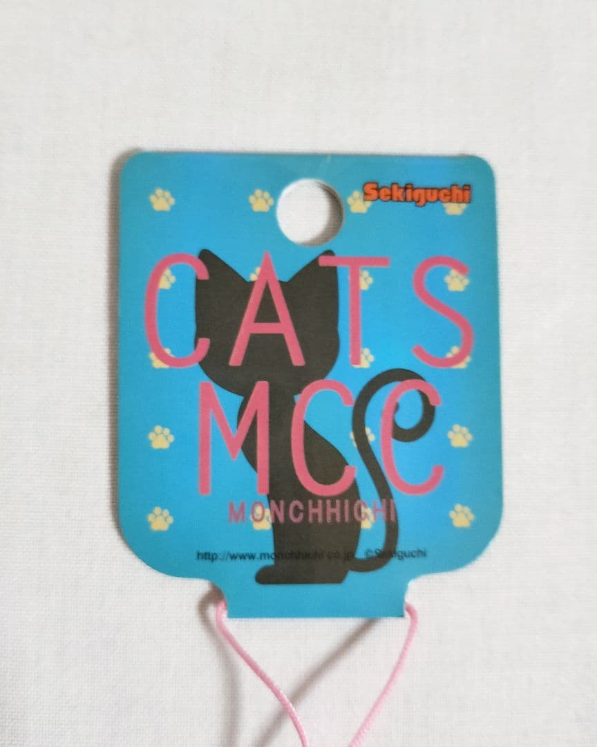 【希少】モンチッチ 茶ネコ CATS ストラップ ベビチッチ セキグチ 猫