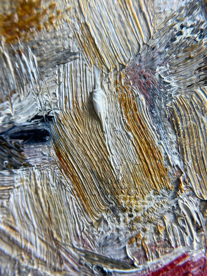 『筆先の向こう側』 – F4号 / 油彩 / 額装付き(箱つき)