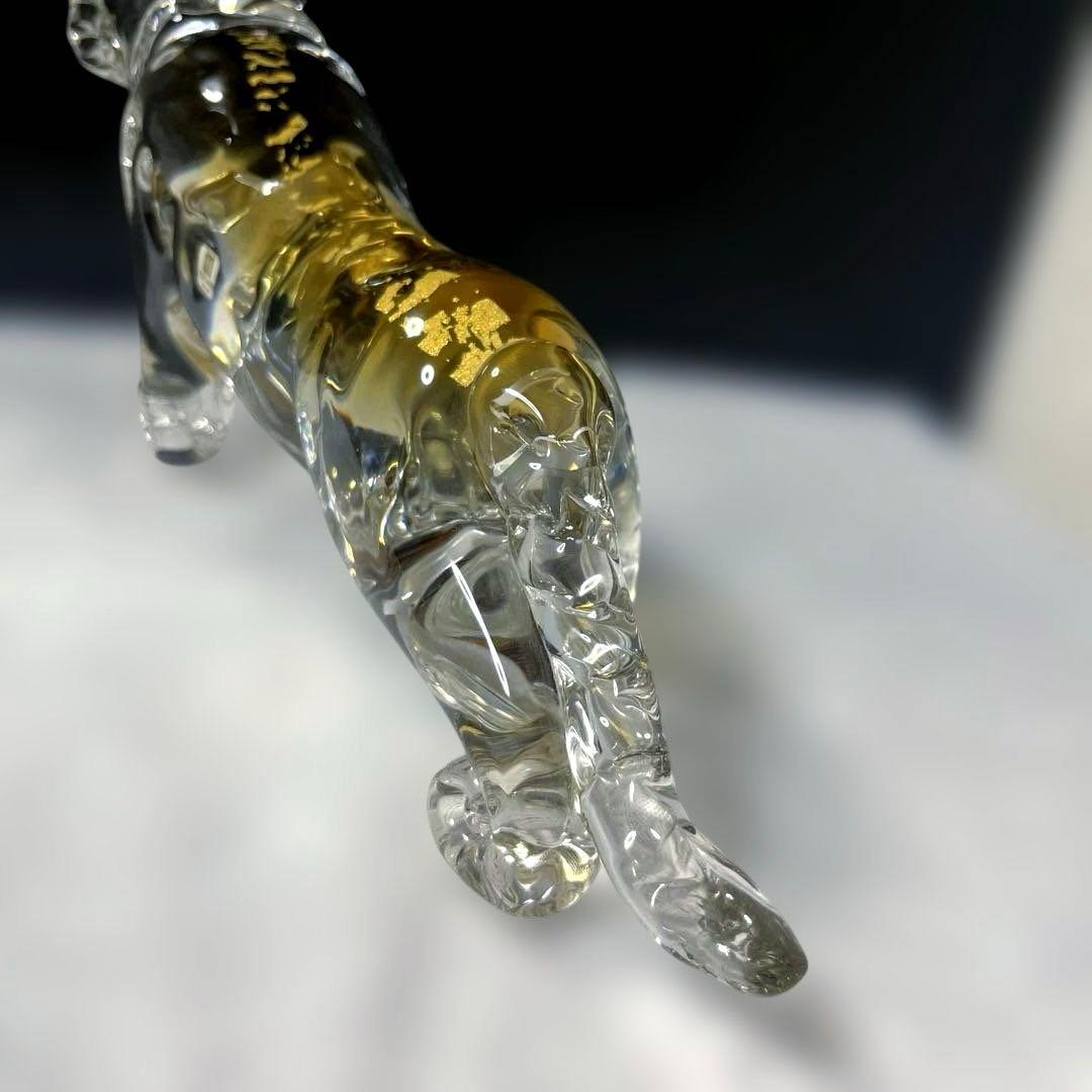 マルティグラス Multi Glass ガラス工芸 置物 動物 虎 - メルカリ
