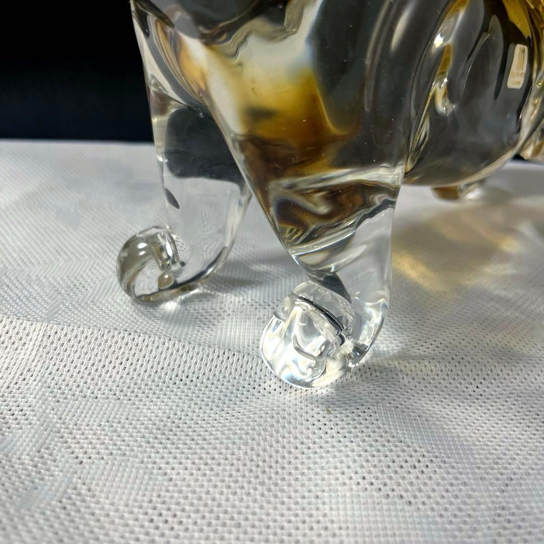 マルティグラス Multi Glass ガラス工芸 置物 動物 虎 - メルカリ
