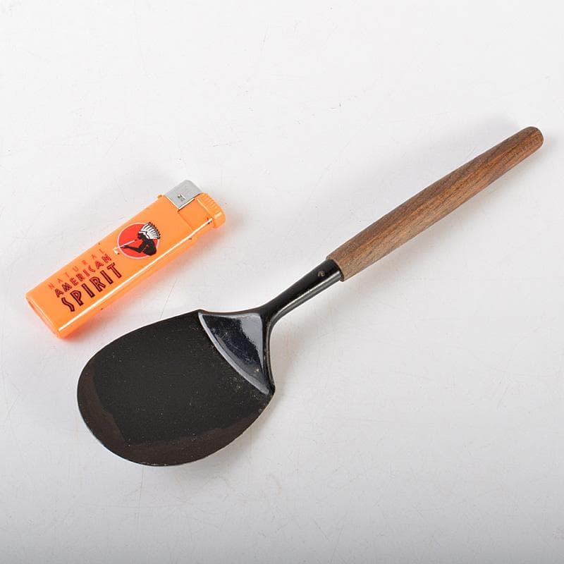 茶道具　金工師　木村清五郎造　銅製　炉用灰匙　共箱　N　6459