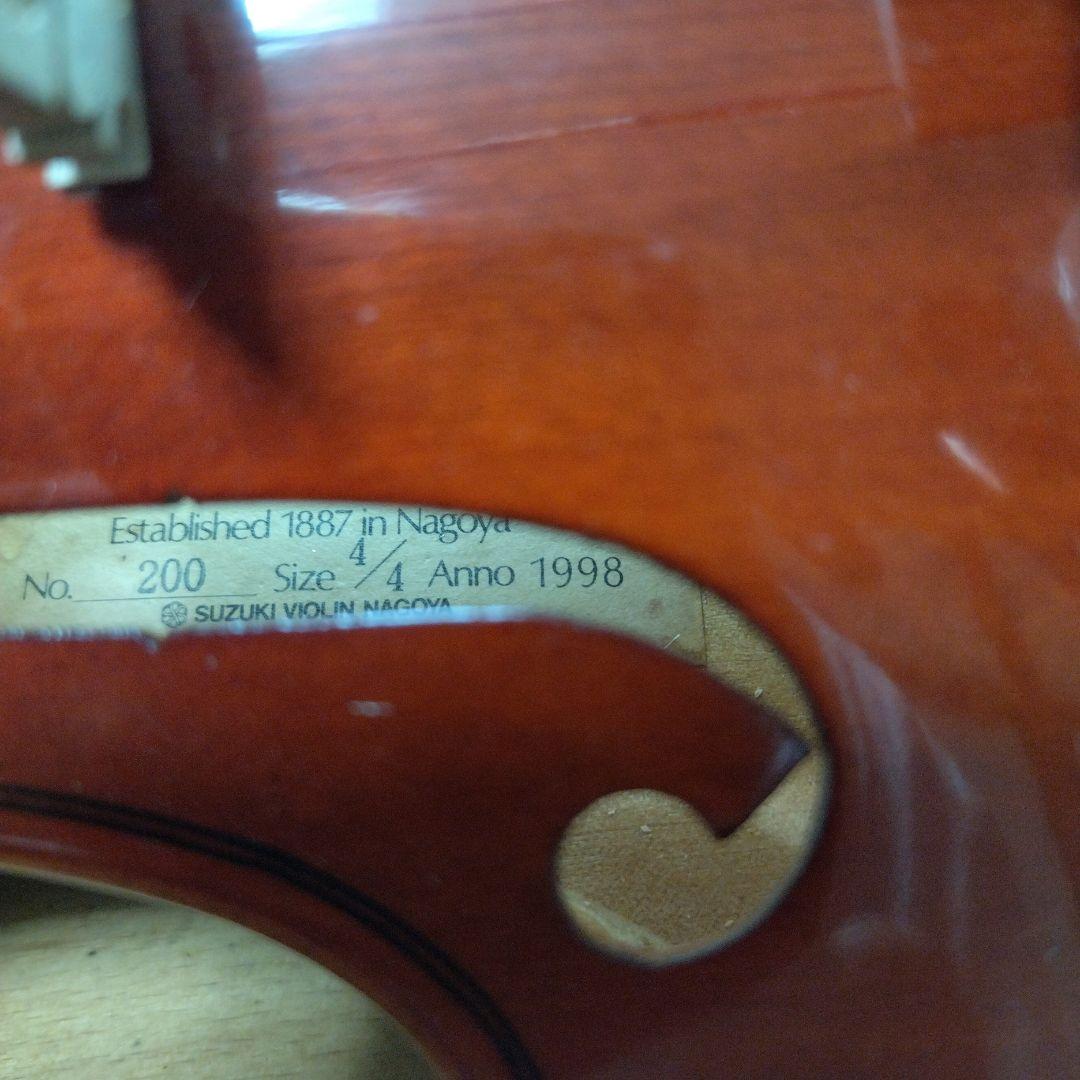 ♥大幅値下げしました♥スズキバイオリン4/4NO.200♥弓、ケース、松脂付き