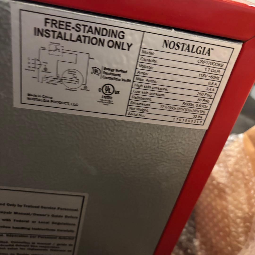 Coca-Cola 冷蔵庫 赤　コカコーラ