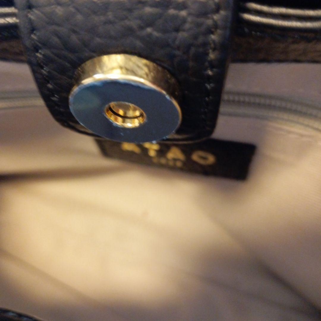 り*す様 【アタオ未使用に近い】チヴィ2wayモノグラムネイビーショルダーバック