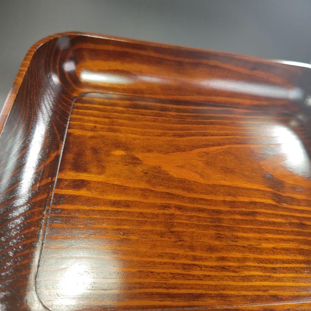 ウ291 煙草盆『木芸家 田中重希』『松行李蓋皿 莨盆