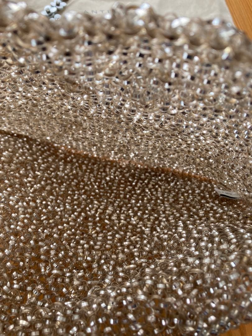 アンテプリマ ANTEPRIMA ワイヤーバッグ ゴールドラージ　ストラップ付き