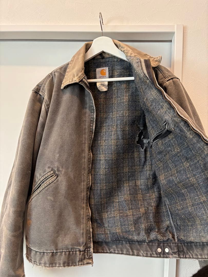A*i様 【希少】CarharttデトロイトジャケットJ97PTLフェードグレー