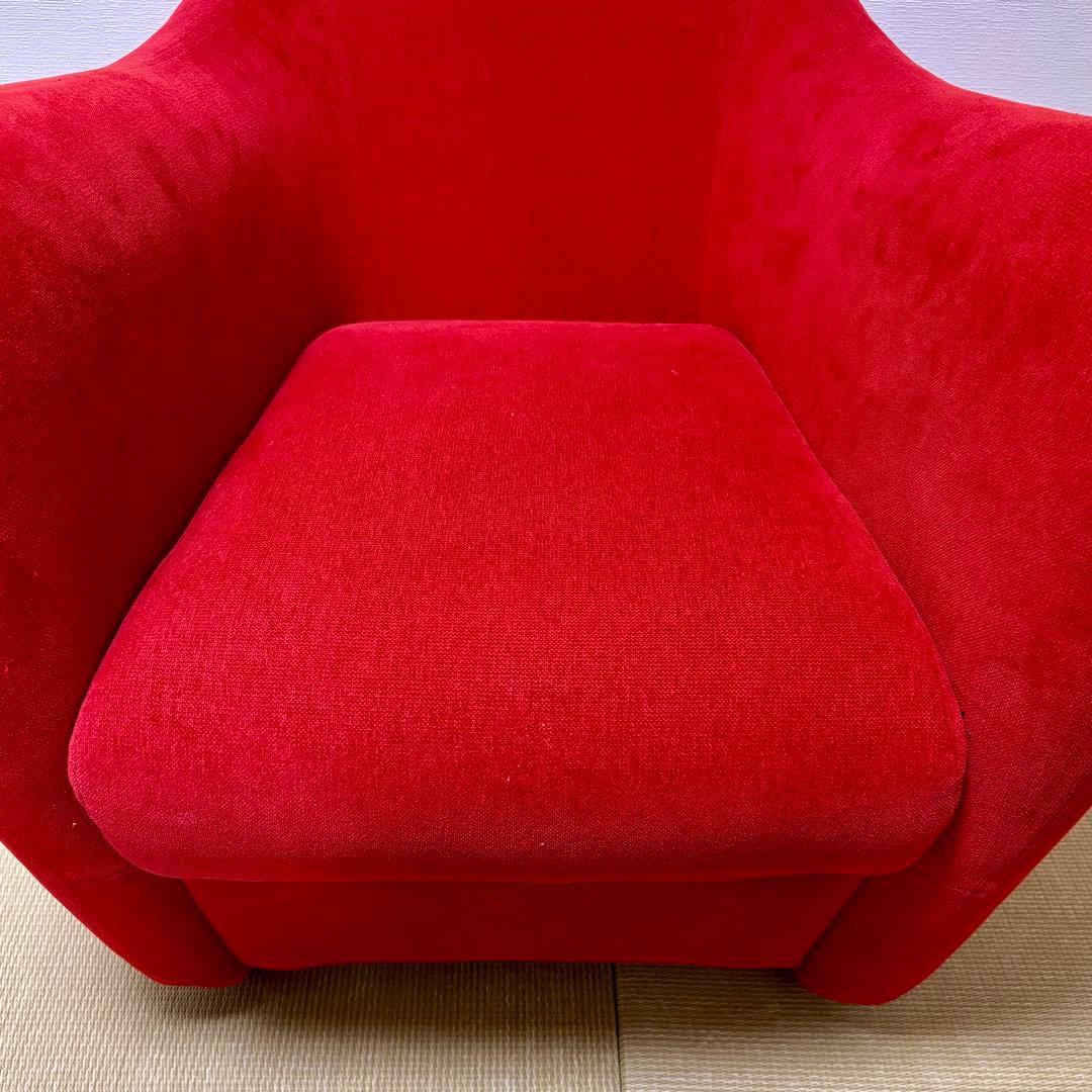 イデー　ミニミラーアームチェア　レッド