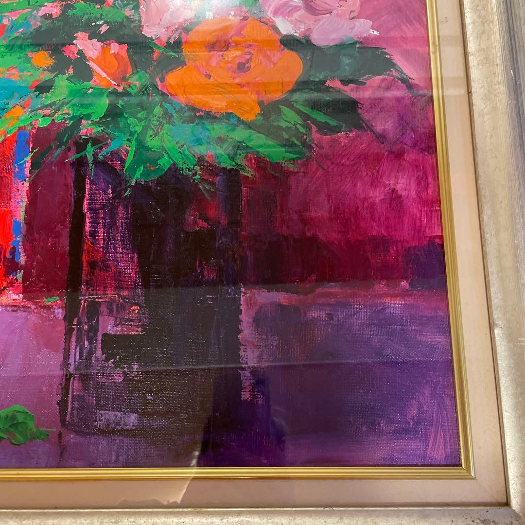 Nader 花瓶の花 2000年油彩画