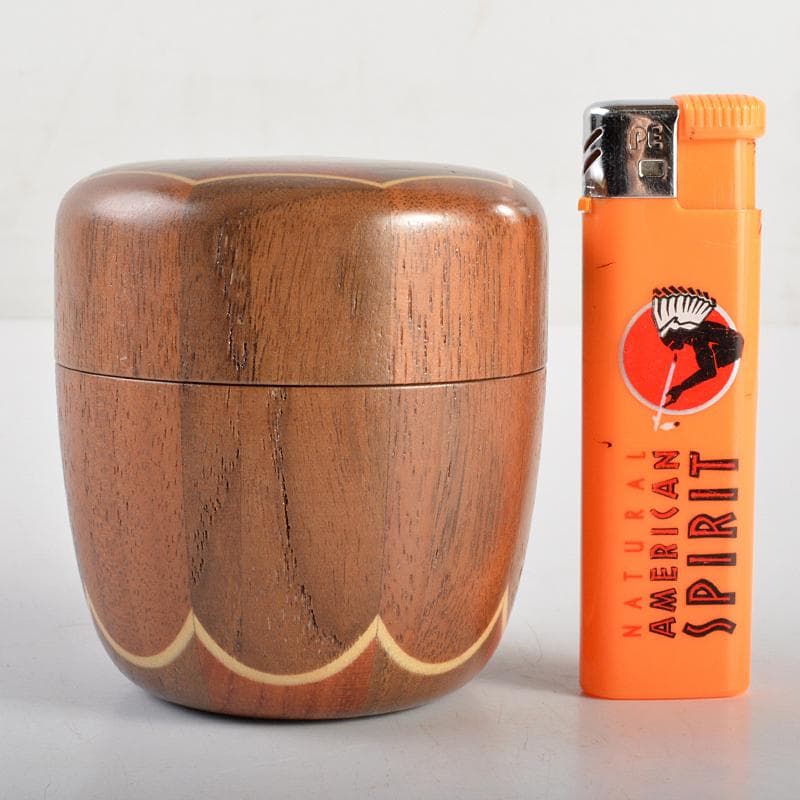 茶道具　箱根寄木細工　棗　V　R6988