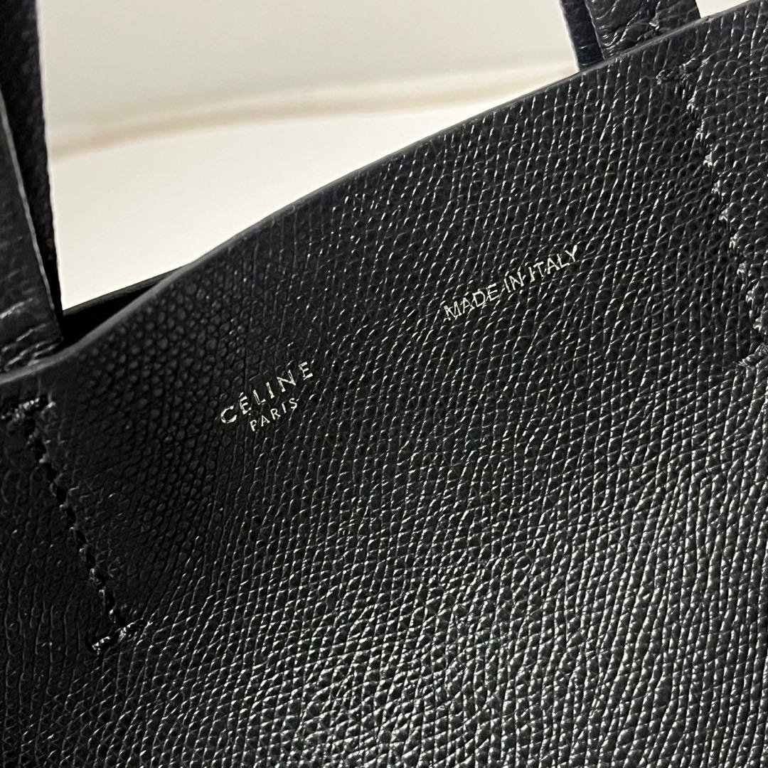 ✨未使用に近い✨　 CELINE バーティカルカバ　黒　バッグ　ハンド