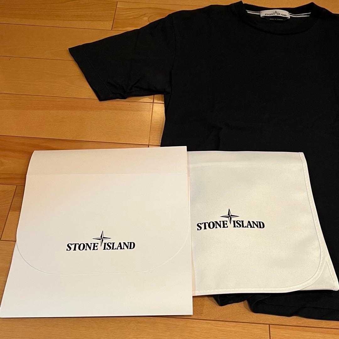 ☆希少！肩刺繍☆ストーンアイランド Tシャツ ☆ネイビー S☆タグ有