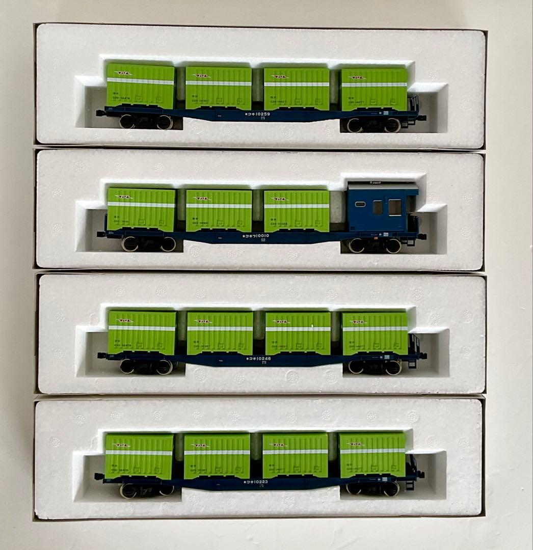 HOゲージ　KATO コキ10000 3両、コキフ10000 1両