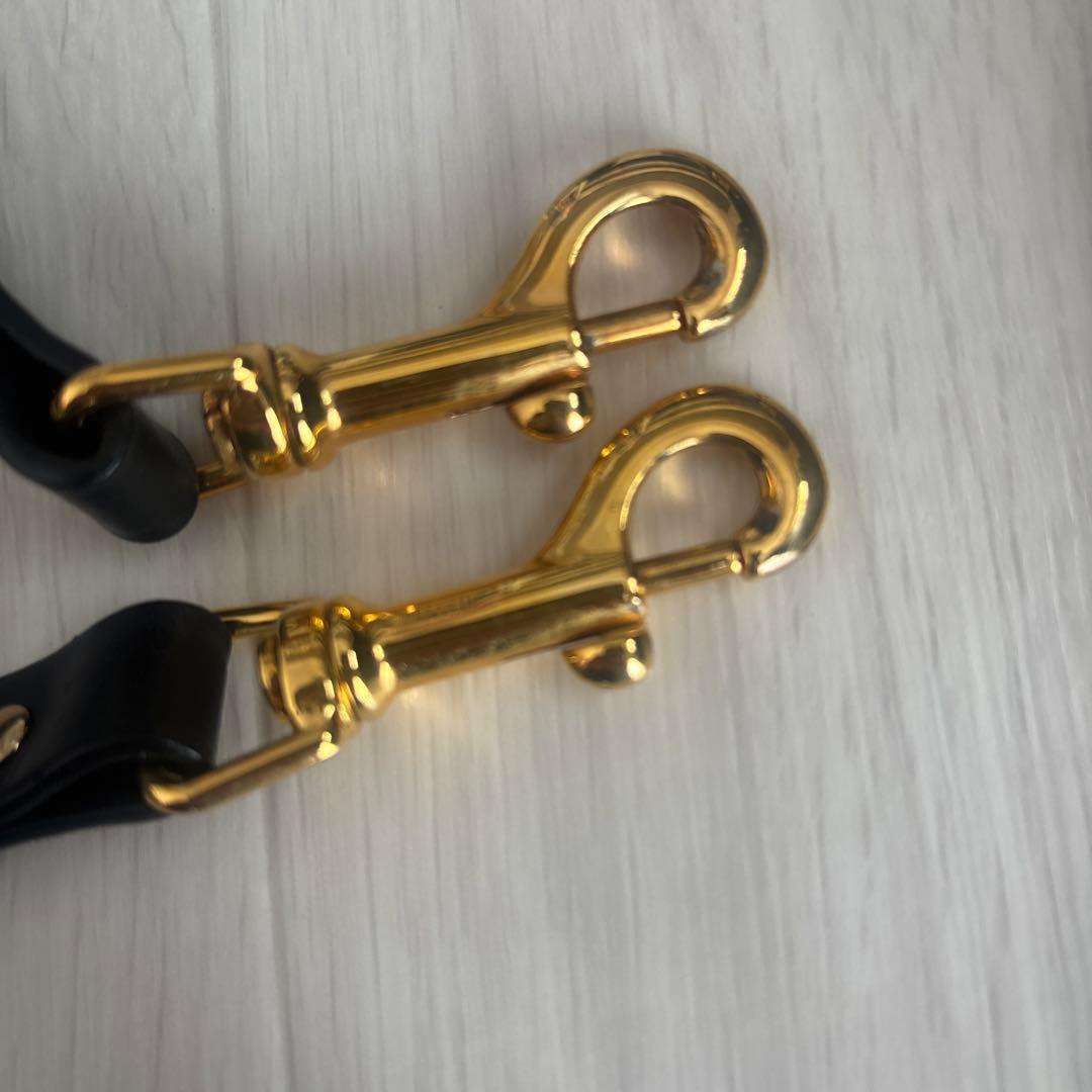 SOPHIE HULME 黒 レザーハンドバッグ ストラップ付き