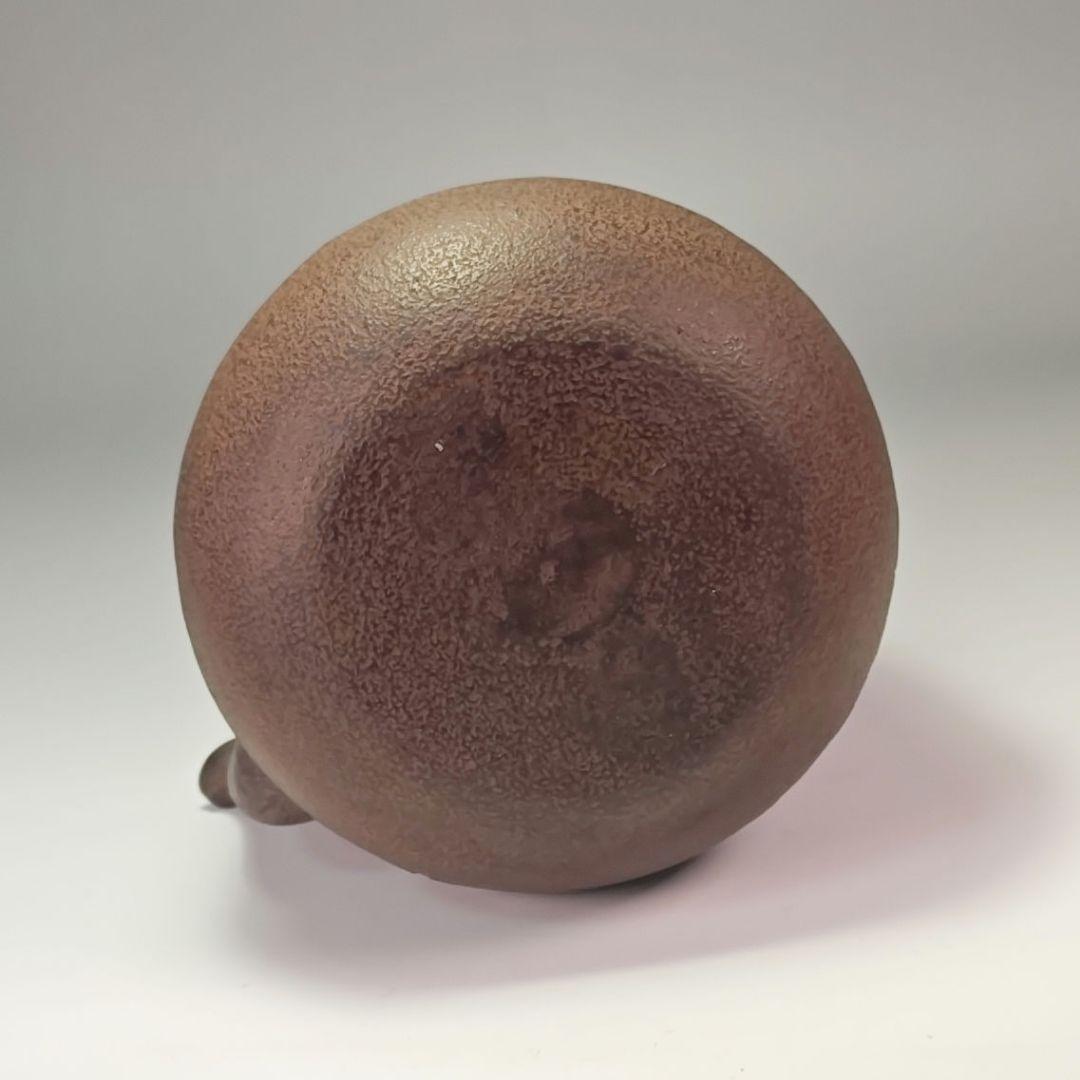 ウ309 鉄瓶『釜師 佐藤浄清造』『肩衝松地紋 鉄瓶 共箱』茶道具