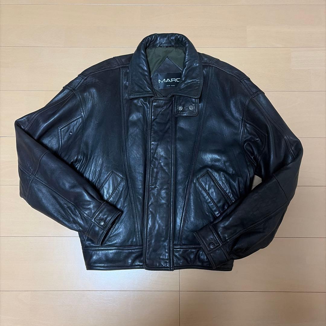 leather jacket 90s レザージャケット　短丈 本革ラグランレザージャケット 短丈 90s レザージャケット 本革 A-2