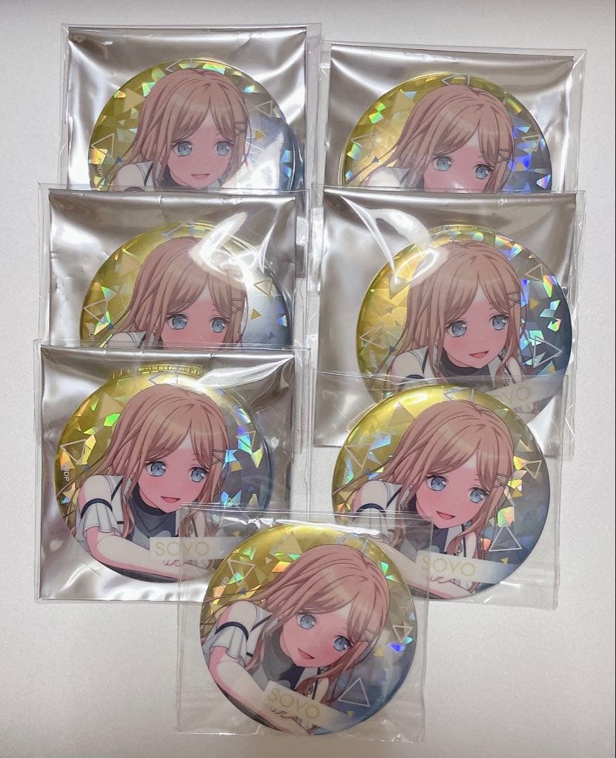 バンドリ 缶バッジ MyGO!!!!! 長崎そよ ホロ ノーマル 7セット