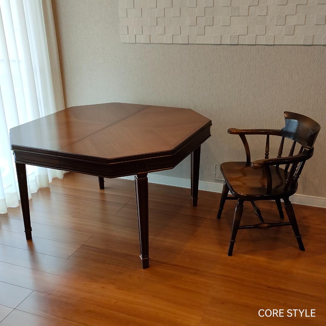 マルニ木工　地中海ロイヤル　ダイニングテーブル　伸長式