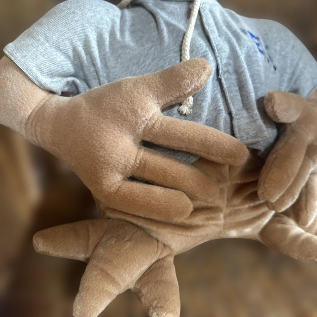 瞬間的お値下げ‼️ヴィンテージ　大きなE.T. フード付きぬいぐるみ