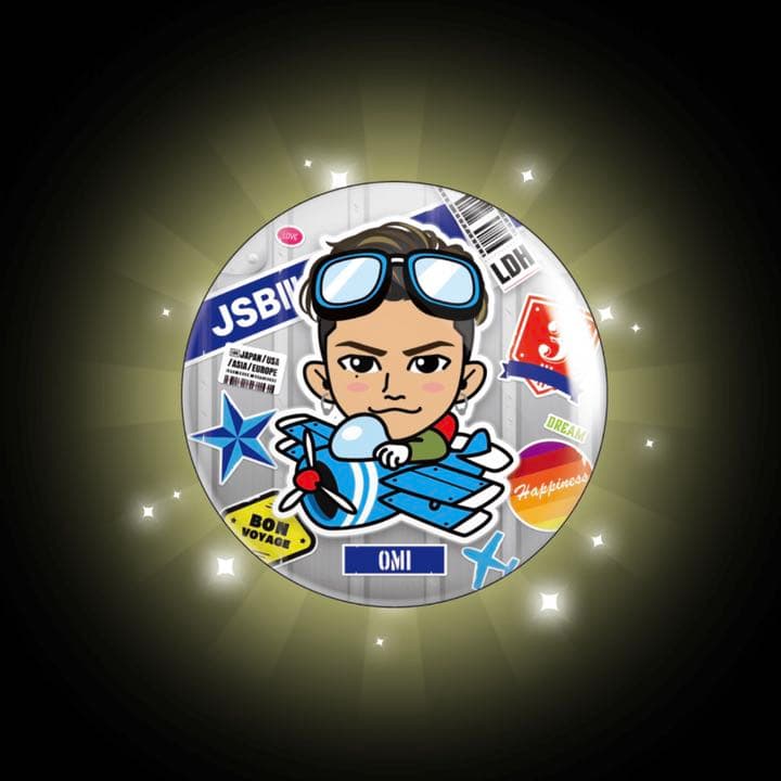 登坂広臣缶バッジ 銀髪ver. シクレ