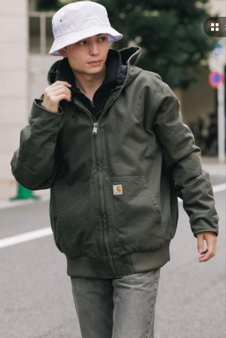 カーハートアクティブジャケットモスグリーン