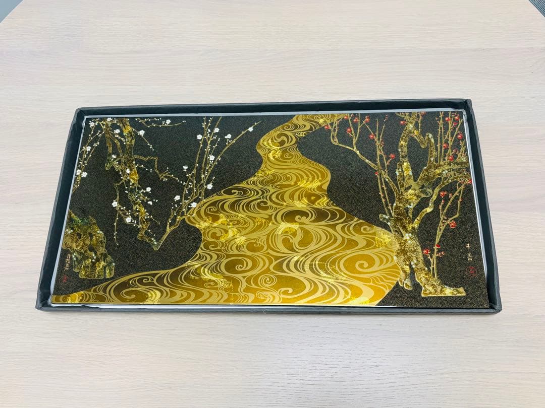 紅白梅流水之図