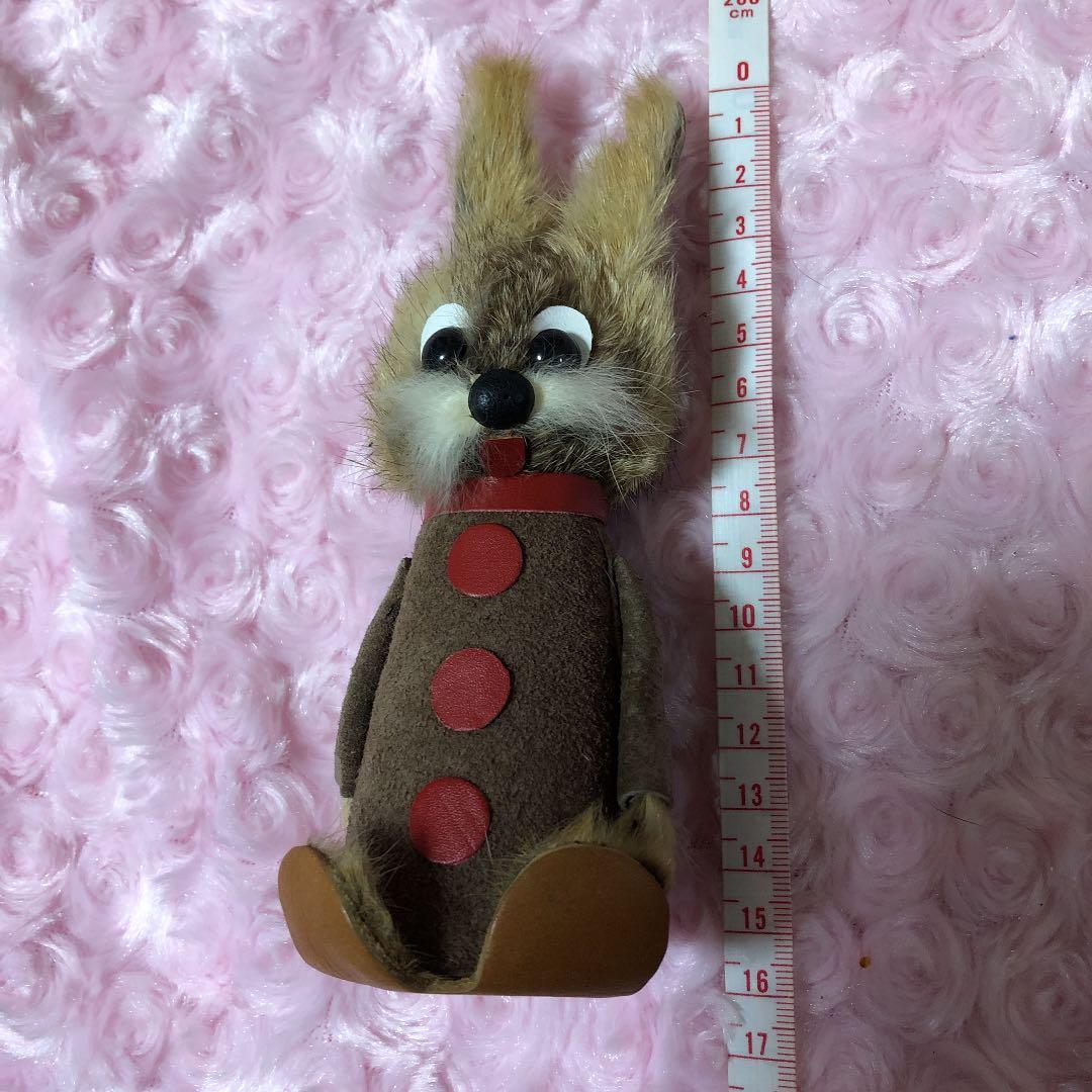 ☆希少☆1点もの☆アンティーク毛皮ぬいぐるみ3体セット