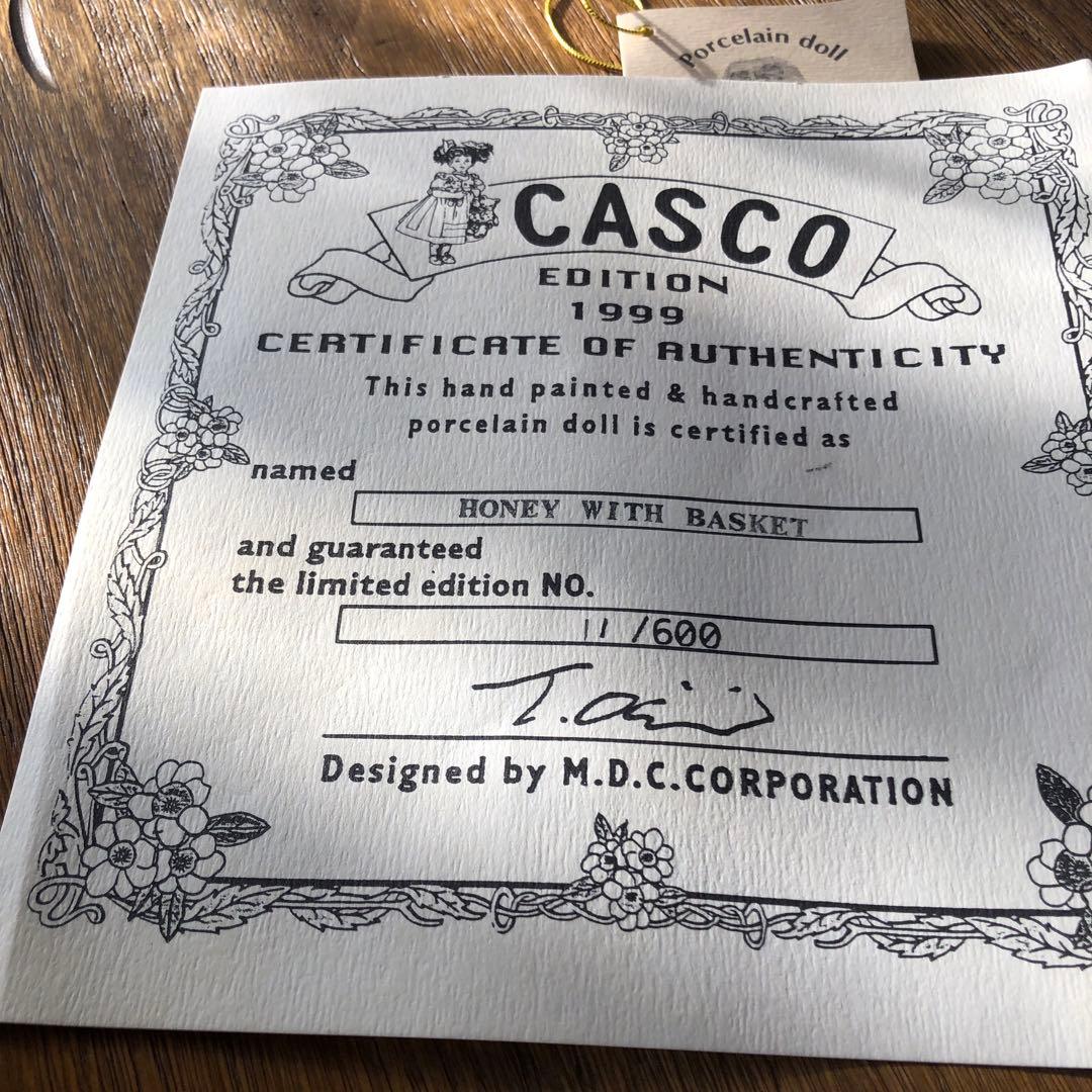 CASCO ビスクドール HONEY WITH DOLL 1999 未使用品 ビスクドール
