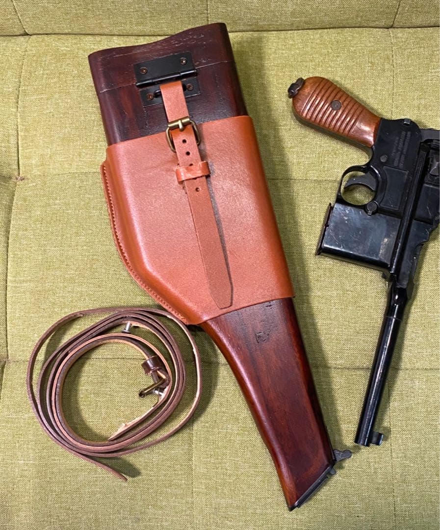 ☆マルシン製品対応モーゼルM712、C96 木製ホルスター用ハーネス