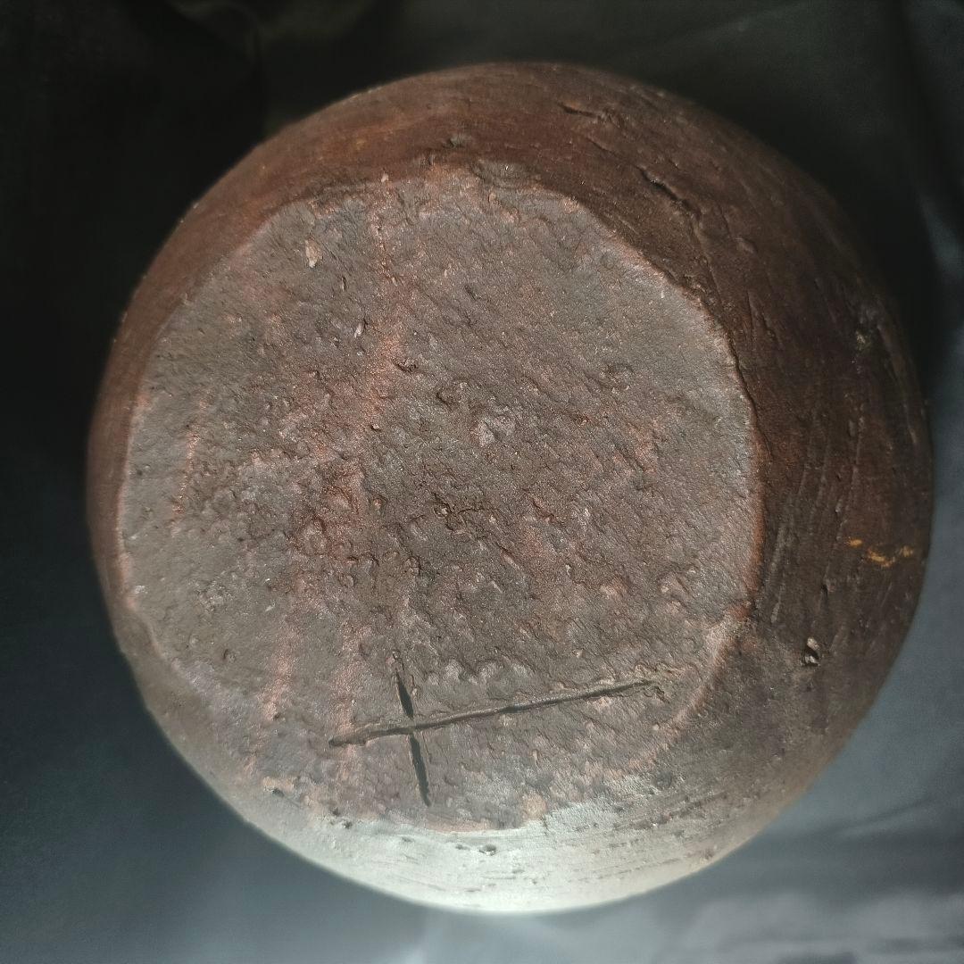 古備前 四耳壺 窯記し 素焼 在銘 桃山時代 古美術品 置物 コレクター放出美品