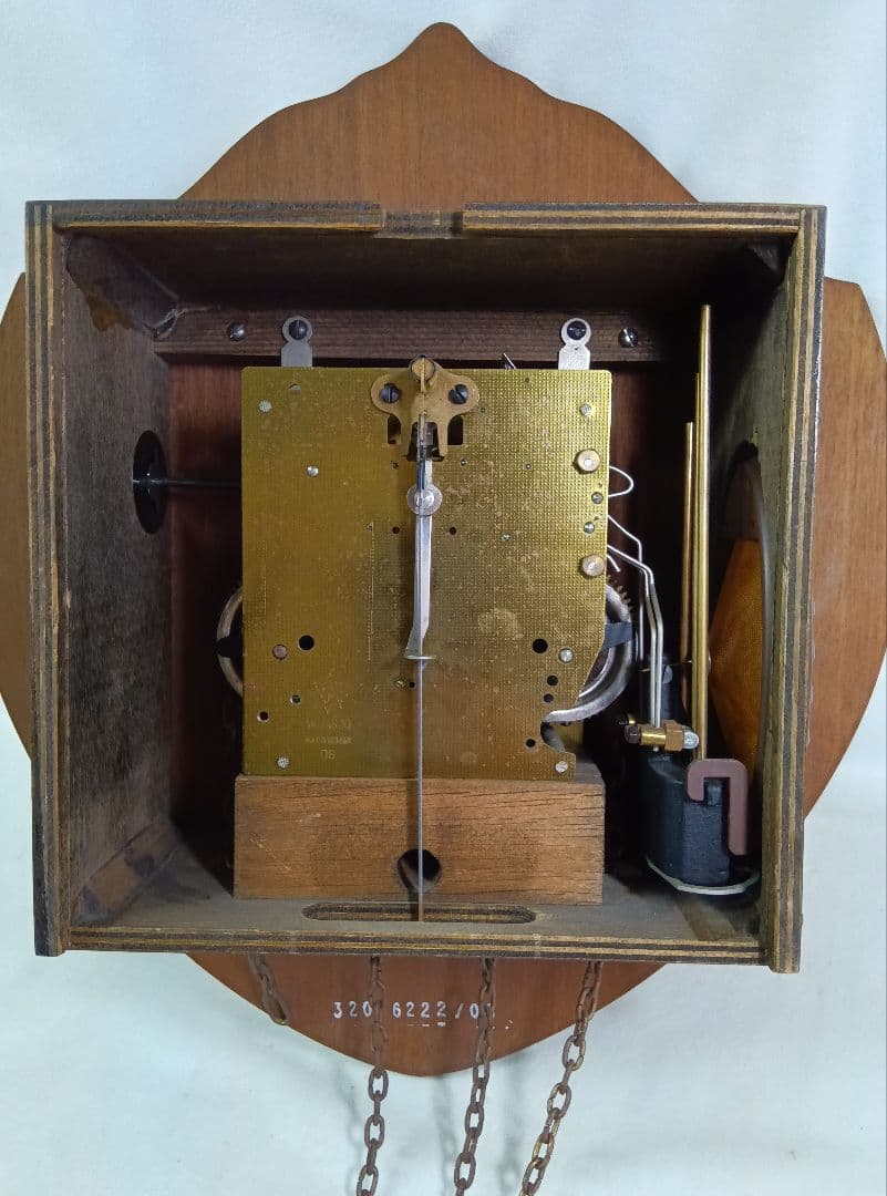 JUNGHANS　ユンハンス　木製掛け時計　分銅式　アンティーク　振り子時計