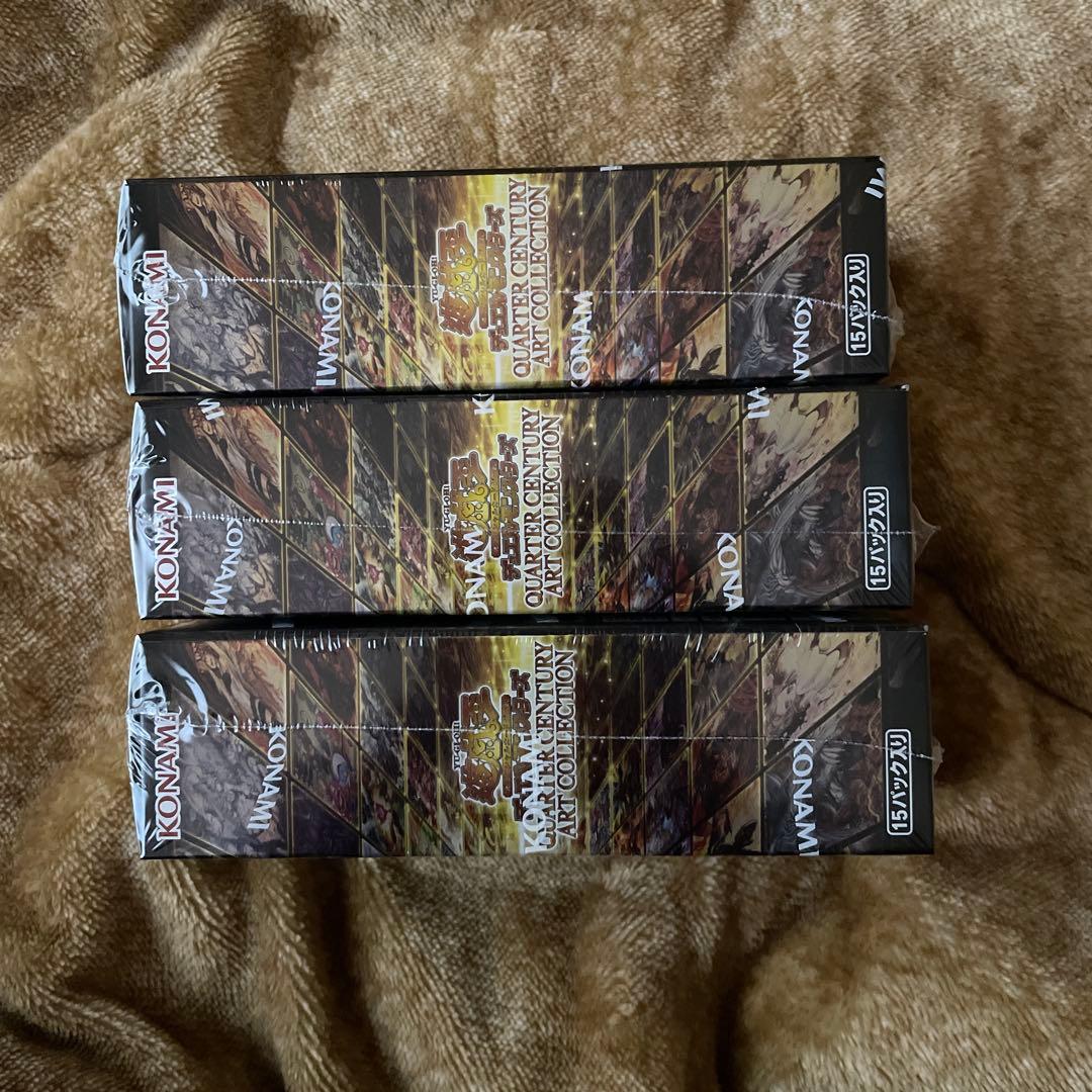 【未開封】遊戯王　クォーターセンチュリーアートコレクション25th 3BOX