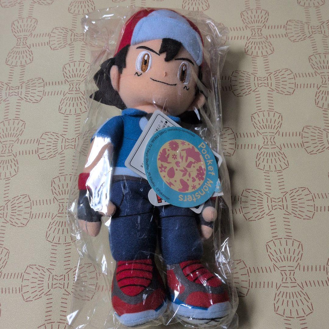 ポケットモンスター　サトシ　ぬいぐるみ　セキグチ　超希少　新品未使用　紙タグ付き